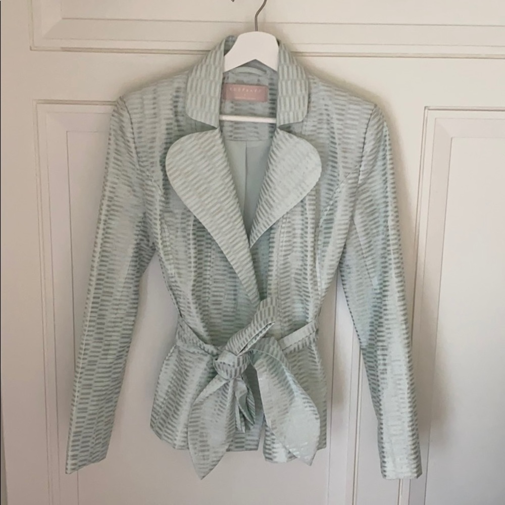 KeepSake 1 gold button mint blazer